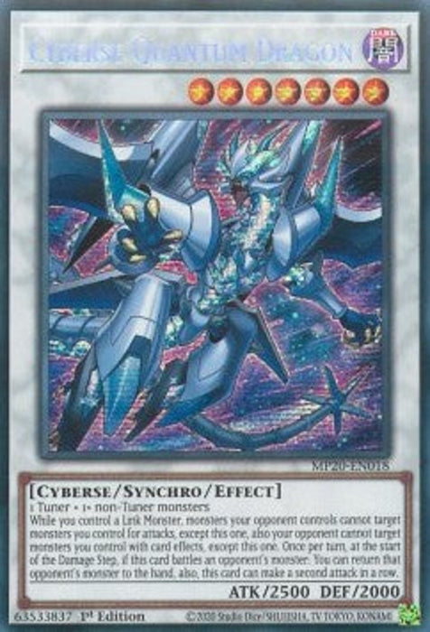 Cyberse Quantum Dragon MP20-EN018 Secret Rare Englisch