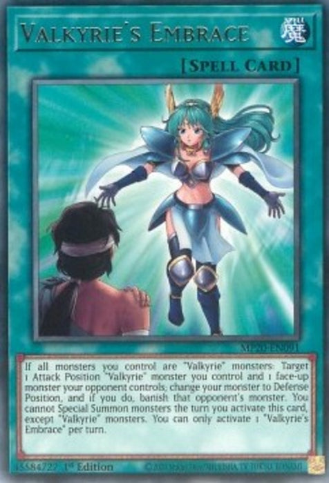 Valkyrie's Embrace MP20-EN091 Rare Englisch
