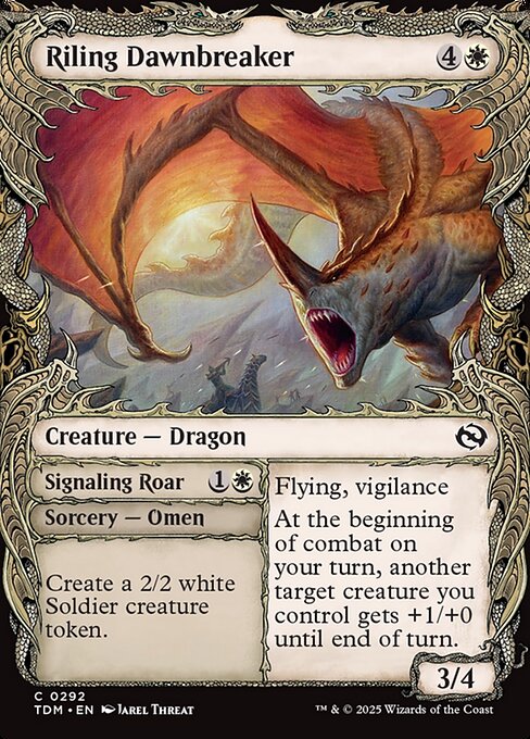 Riling Dawnbreaker // Signaling Roar - Back Face