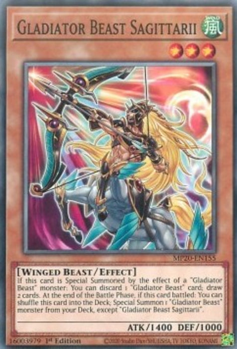 Gladiator Beast Sagittarii MP20-EN155 Common Englisch