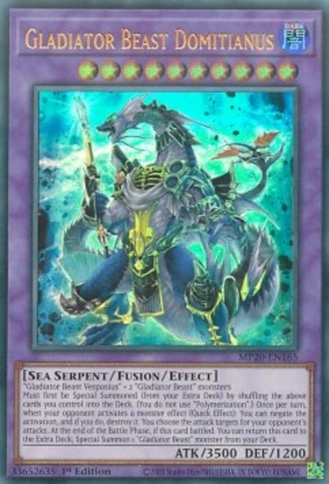 Gladiator Beast Domitianus MP20-EN165 Ultra Rare Englisch