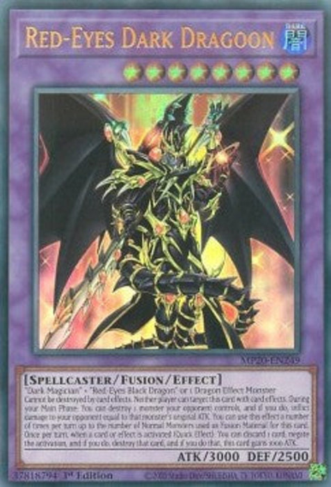 Red-Eyes Dark Dragoon MP20-EN249 Ultra Rare Englisch