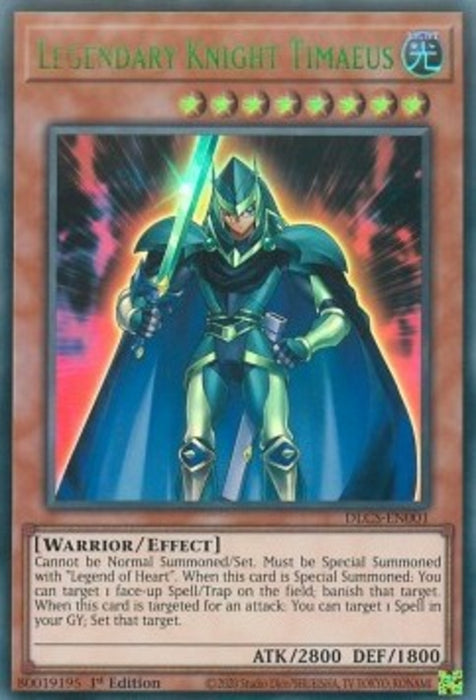 Legendary Knight Timaeus (V.3) DLCS-EN001 Ultra Rare Englisch