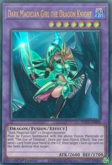 Dark Magician Girl the Dragon Knight (V.1) DLCS-EN006 Ultra Rare Englisch