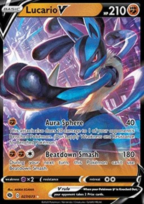 Lucario V CPA-27 Ultra Rare Englisch