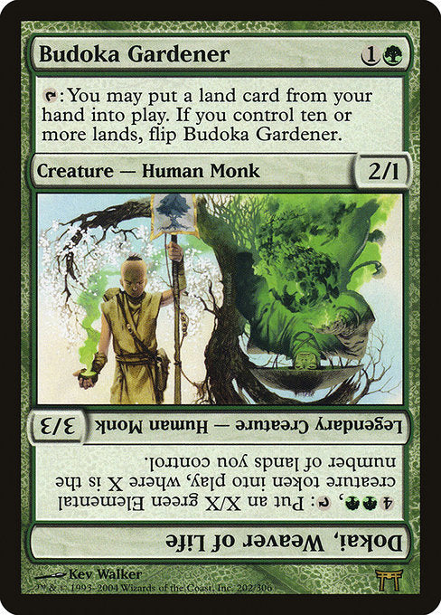 Budoka Gardener // Dokai, Weaver of Life - Back Face