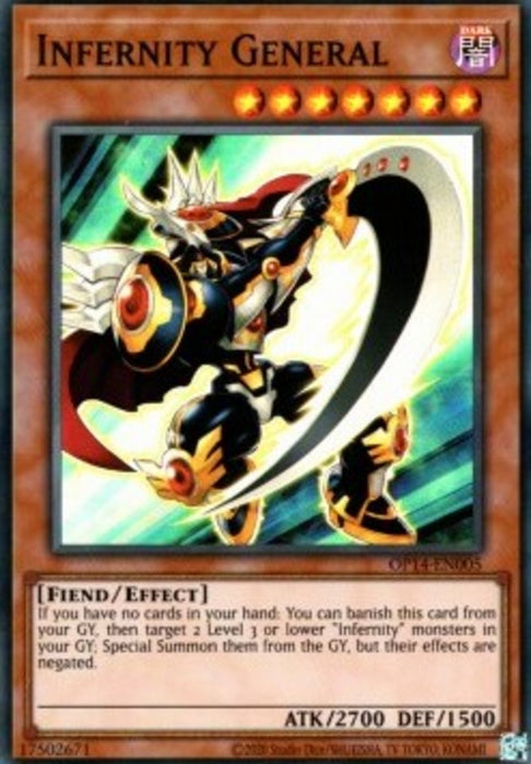 Infernity General OP14-EN005 Super Rare Englisch