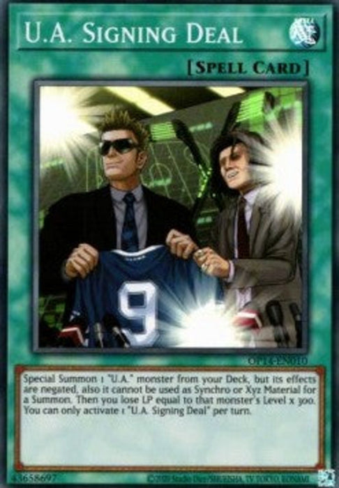 U.A. Signing Deal OP14-EN010 Super Rare Englisch