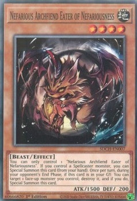 Nefarious Archfiend Eater of Nefariousness SDCH-EN007 Common Englisch