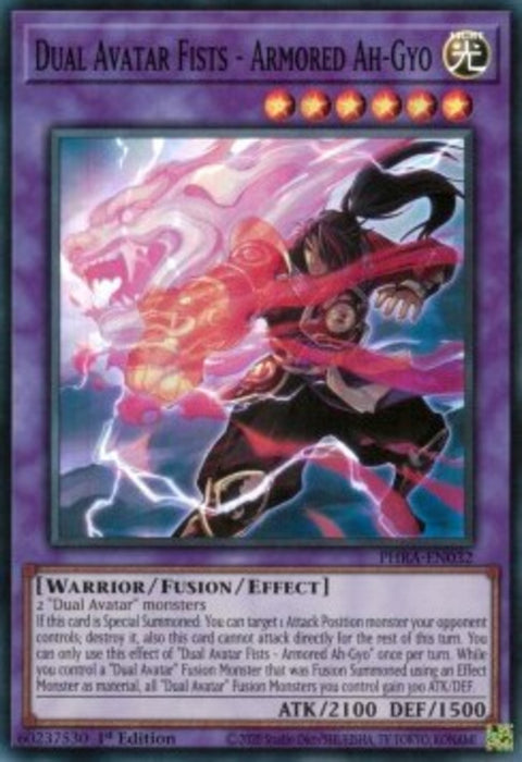 Dual Avatar Fists - Armored Ah-Gyo PHRA-EN032 Super Rare Englisch