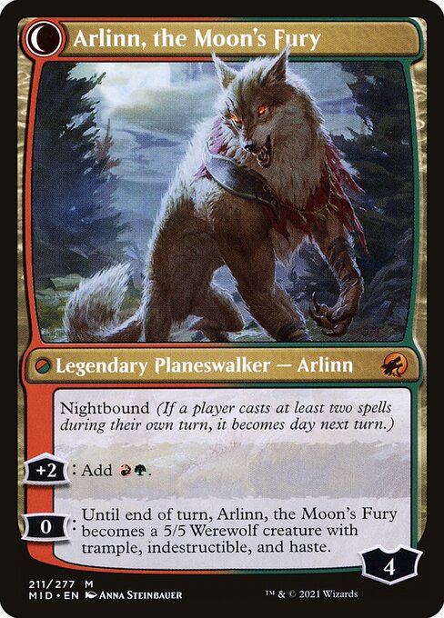 Arlinn, the Pack's Hope // Arlinn, the Moon's Fury - Back Face