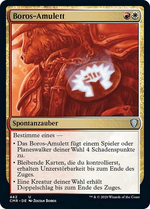 Boros-Amulett XCMR-442 Uncommon Deutsch