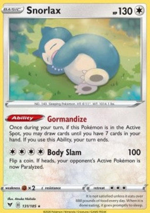Snorlax VIV-131 Holo Rare Englisch