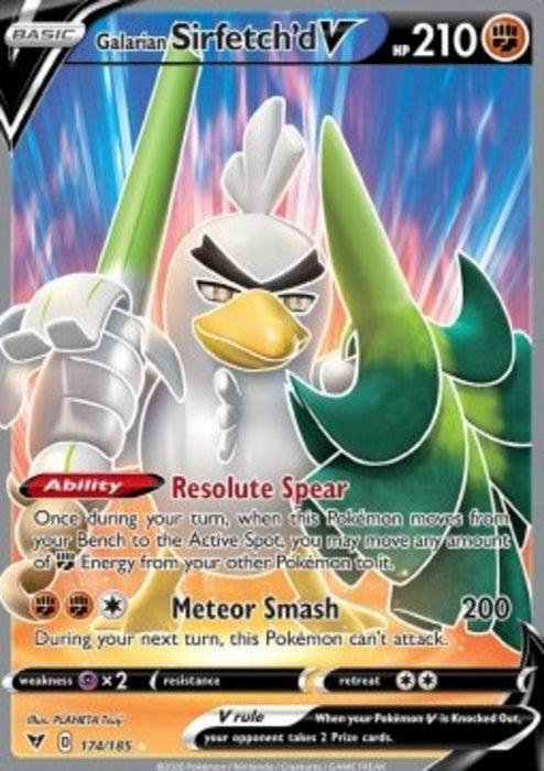 Galarian Sirfetch'd V VIV-174 Ultra Rare Englisch