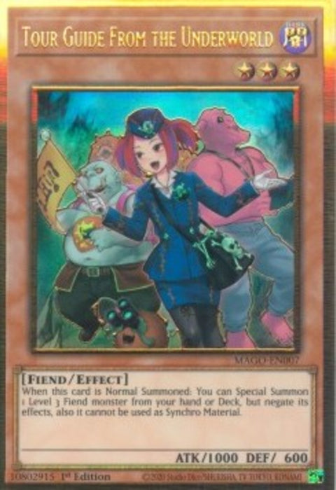 Tour Guide From the Underworld (V.2) MAGO-EN007 Premium Gold Rare Englisch