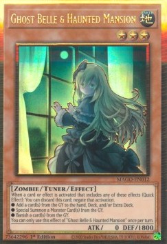 Ghost Belle & Haunted Mansion (V.2) MAGO-EN012 Premium Gold Rare Englisch