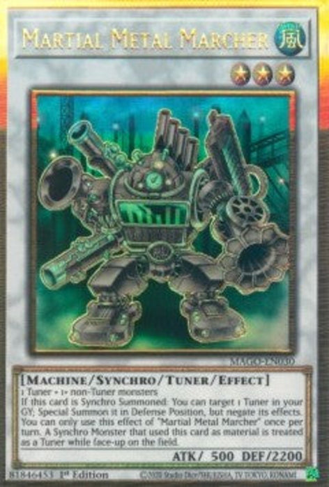 Martial Metal Marcher MAGO-EN030 Premium Gold Rare Englisch