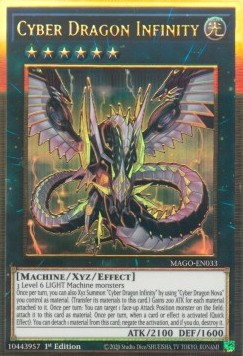 Cyber Dragon Infinity (V.1) MAGO-EN033 Premium Gold Rare Amerikanisch