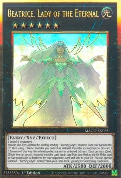 Beatrice, Lady of the Eternal MAGO-EN035 Premium Gold Rare Englisch