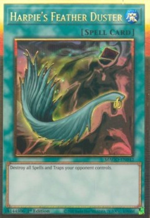 Harpie's Feather Duster MAGO-EN042 Premium Gold Rare Englisch