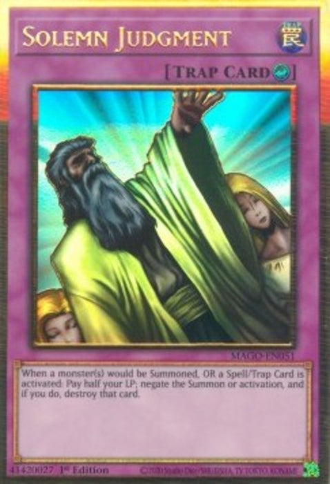 Solemn Judgment MAGO-EN051 Premium Gold Rare Englisch