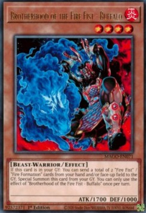 Brotherhood of the Fire Fist - Buffalo MAGO-EN071 Rare Englisch