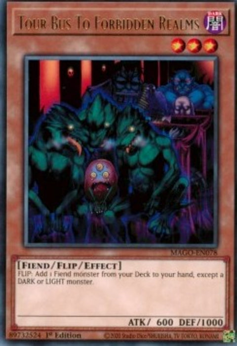 Tour Bus To Forbidden Realms MAGO-EN078 Rare Englisch