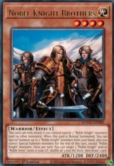 Noble Knight Brothers MAGO-EN083 Rare Englisch