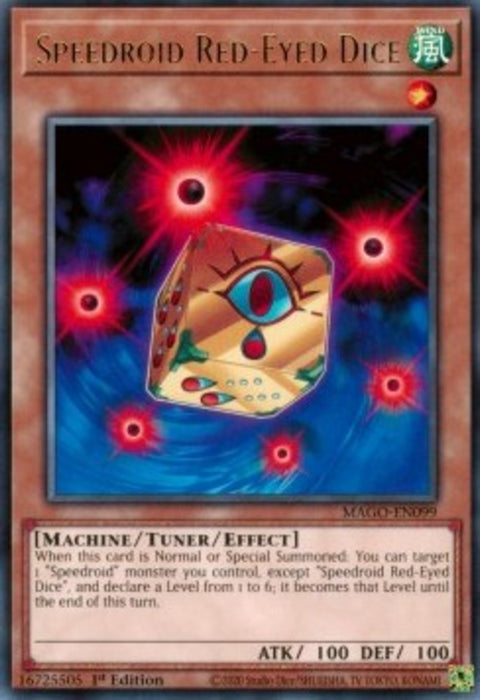 Speedroid Red-Eyed Dice MAGO-EN099 Rare Englisch