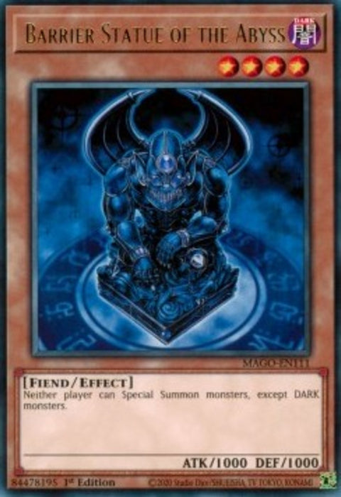Barrier Statue of the Abyss MAGO-EN111 Rare Englisch