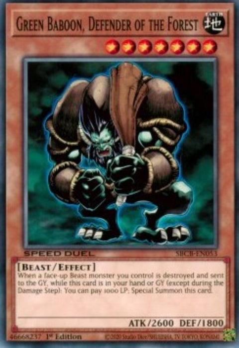 Green Baboon, Defender of the Forest SBCB-EN053 Common Englisch