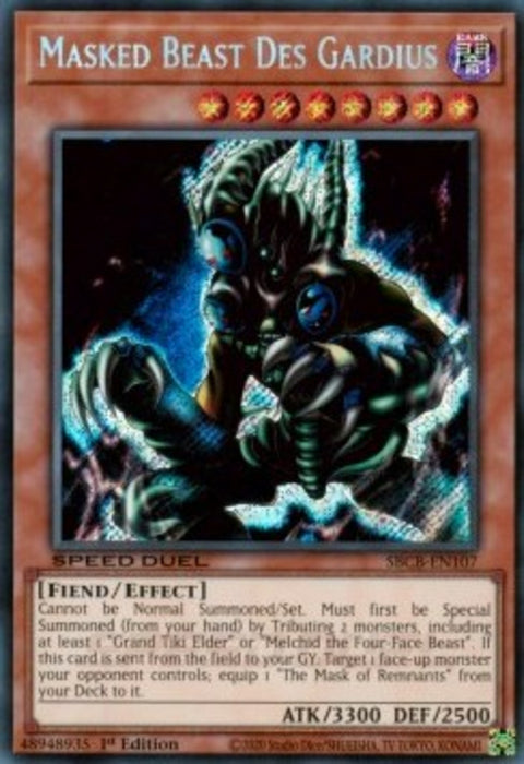 Masked Beast Des Gardius (V.2) SBCB-EN107 Secret Rare Englisch