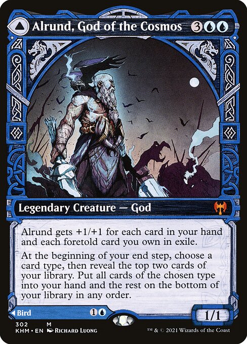 Magic: Alrund, God of the Cosmos // Hakka, Whispering Raven
