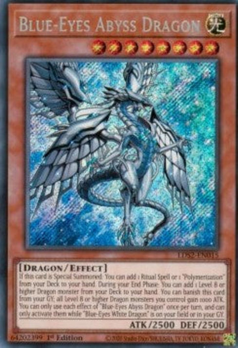 Blue-Eyes Abyss Dragon LDS2-EN015 Secret Rare Englisch