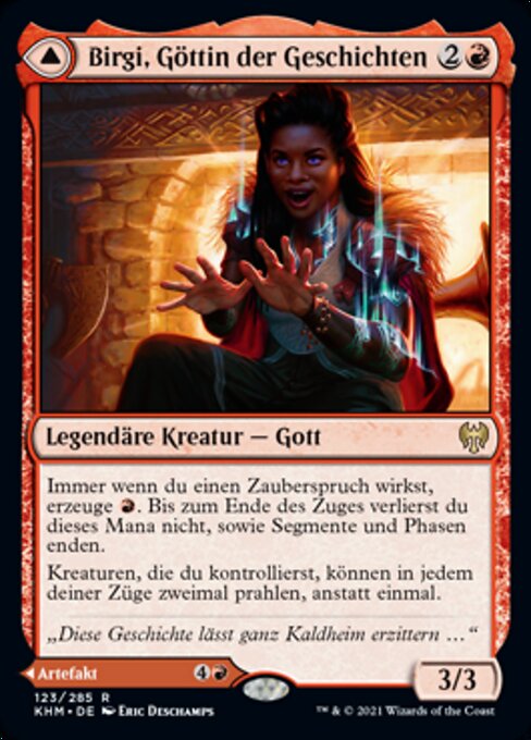 Magic: Birgi, God of Storytelling // Harnfel, Horn of Bounty