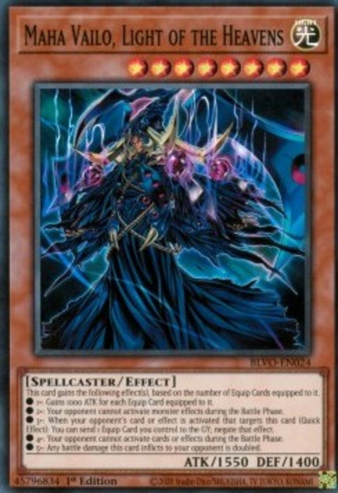 Maha Vailo, Light of the Heavens BLVO-EN024 Super Rare Englisch