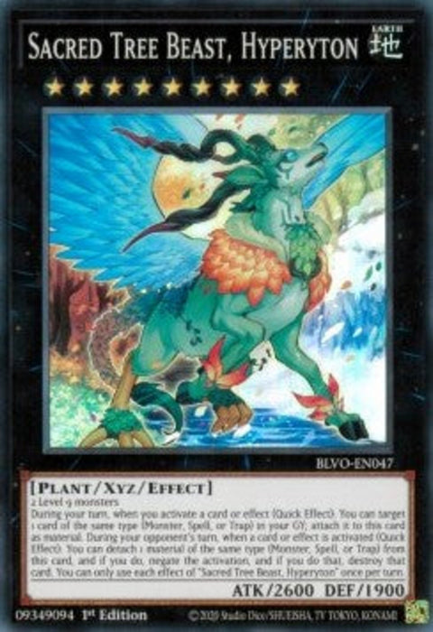 Sacred Tree Beast, Hyperyton BLVO-EN047 Super Rare Englisch