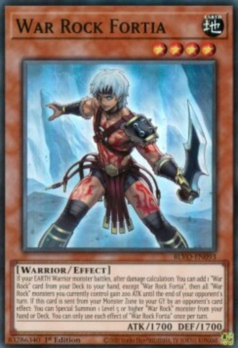 War Rock Fortia BLVO-EN093 Super Rare Englisch
