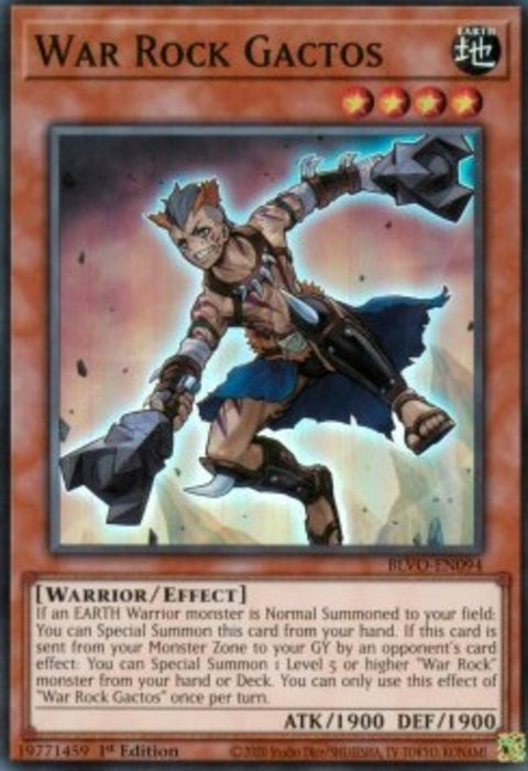 War Rock Gactos BLVO-EN094 Super Rare Englisch
