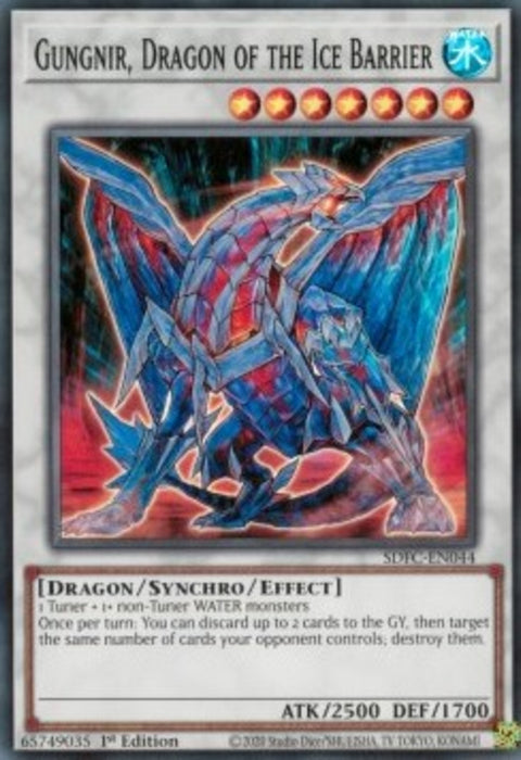 Gungnir, Dragon of the Ice Barrier SDFC-EN044 Super Rare Englisch
