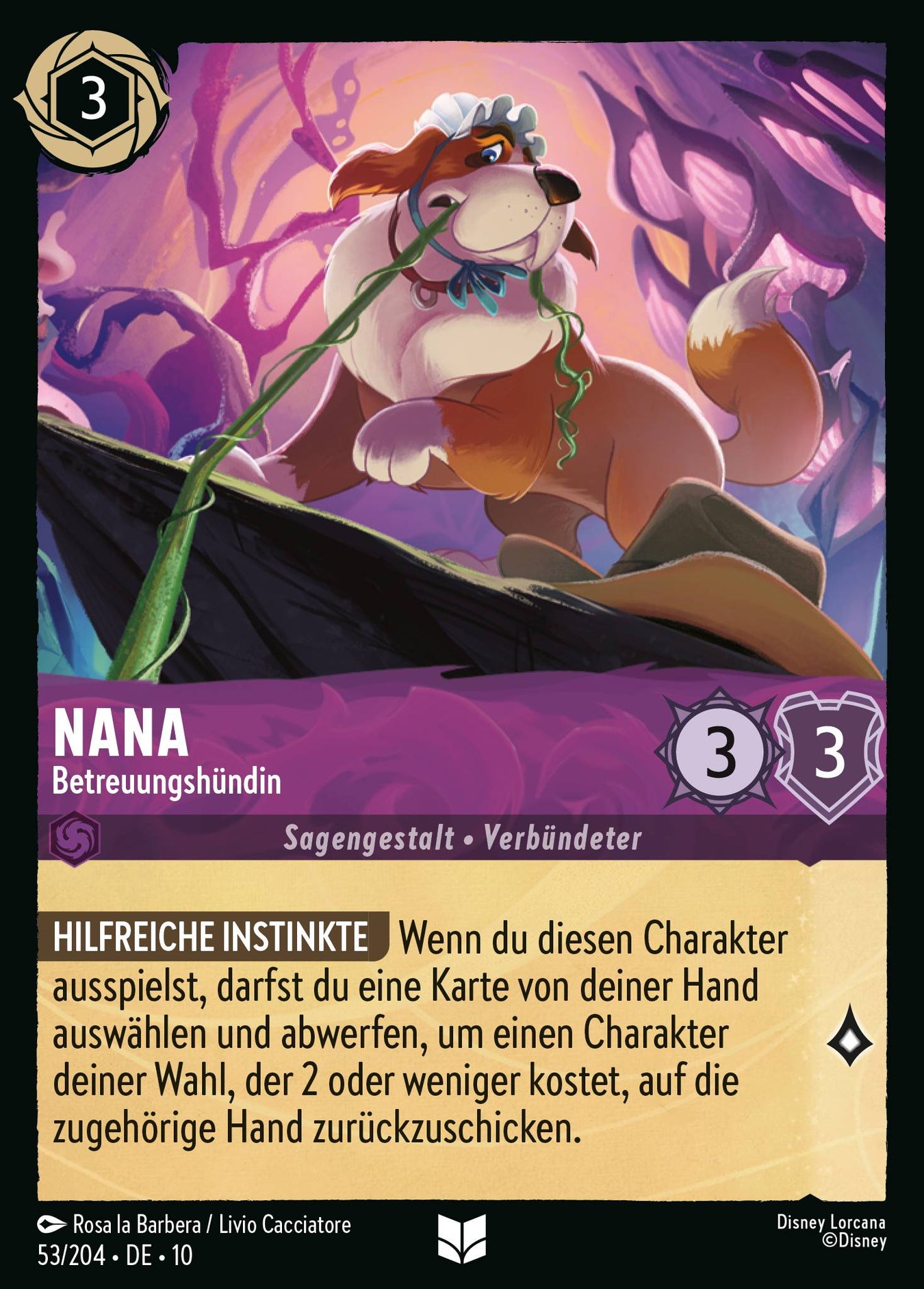 Alle Nana Charakterkarten in Disney Lorcana
