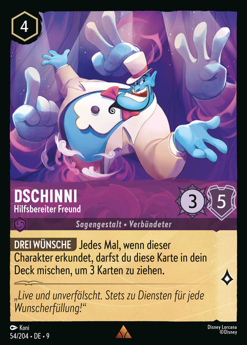 Dschinni - Hilfsbereiter Freund 9FAB-054 Rare Deutsch