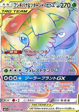 Venusaur & Snivy GX sm11a-074 Secret Rare Japanisch APG 8.5