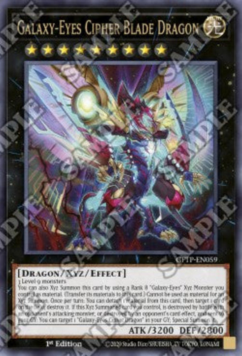 Galaxy-Eyes Cipher Blade Dragon‎ GFTP-EN059 Ultra Rare Englisch
