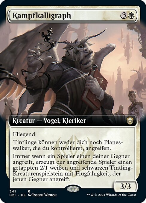 Kampfkalligraph XC21-341 Rare Deutsch