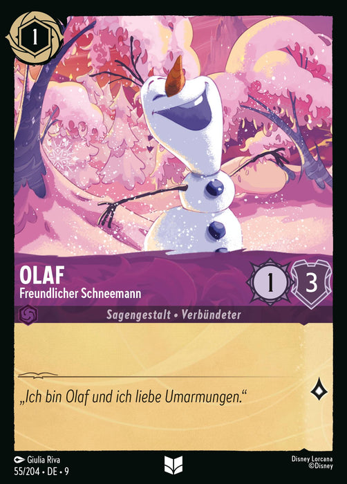 Olaf - Freundlicher Schneemann 9FAB-055 Uncommon Deutsch