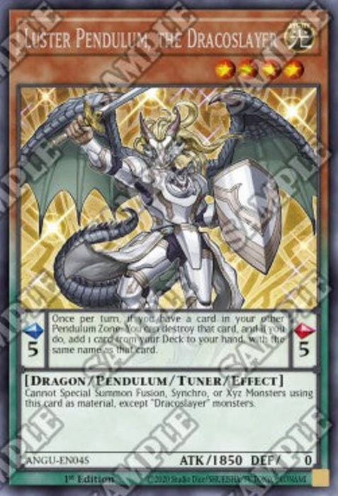 Luster Pendulum, the Dracoslayer ANGU-EN045 Rare Englisch