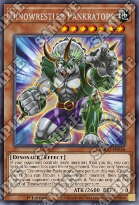 Dinowrestler Pankratops (V.1) ANGU-EN046 Rare Englisch