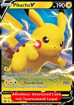 Pikachu V SWSH-061 Oversized Deutsch