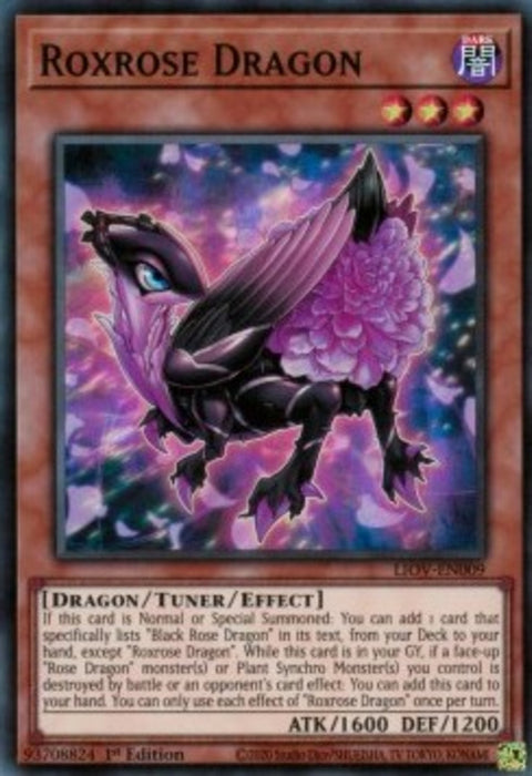 Roxrose Dragon LIOV-EN009 Super Rare Englisch
